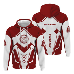 Railspirit Personalized Detroit & Mackinac Railroad Hoodie Railway Trainspotter Style Zip Up Hoodie Gift Idea For Foamers