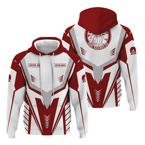 Railspirit Personalized Detroit & Mackinac Railroad Hoodie Workwear-Inspired with Custom Position Train Zip Up Hoodie