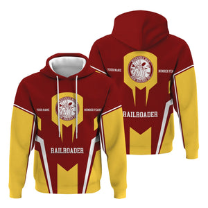 Railspirit Personalized Detroit & Mackinac Railroad Hoodie Custom Year Railroader Zip Up Hoodie Gift Idea For Train Lover