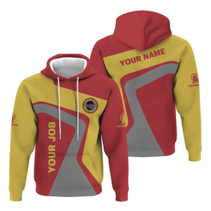 Railspirit Personalized Florida East Coast Railway Hoodie Unique Design with Custom Job Position Train Zip Up Hoodie