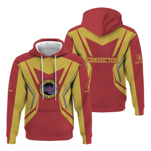 Railspirit Personalized Florida East Coast Railway Hoodie Unique Style with Custom Job Train Zip Up Hoodie