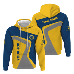 Railspirit Personalized Alaska Railroad Hoodie Unique Design with Custom Job Position Train Zip Up Hoodie