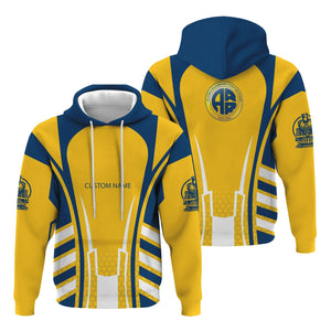Railspirit Personalized Alaska Railroad Hoodie Striped Railroad Style Train Zip Up Hoodie All Over Print