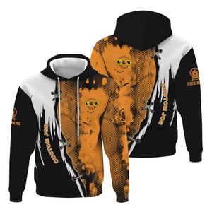 Railspirit Personalized Genesee & Wyoming Inc. Railroad Hoodie Retro Stitches Design with Custom Position Train Zip Up Hoodie