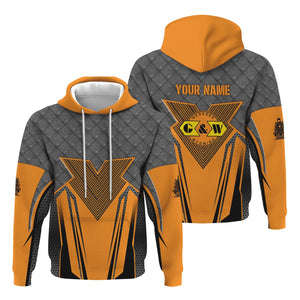 Railspirit Personalized Genesee & Wyoming Inc. Railroad Hoodie Rugged Steel Vibes Train Zip Up Hoodie All Over Print