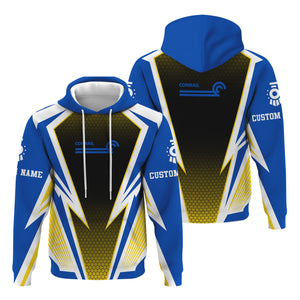 Railspirit Personalized Conrail Railroad Hoodie Lightning Graphic Style Zip Up Hoodie Gift Idea For Train Lover