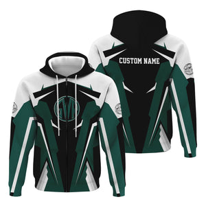 Railspirit Personalized Great Western Railway Hoodie Strong Green Line Style Train Zip Up Hoodie Gift Idea For Train Lover