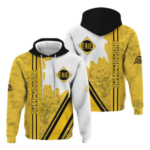 Railspirit Personalized Erie Railroad Hoodie All Over Printed Unisex Zip Up Hoodie