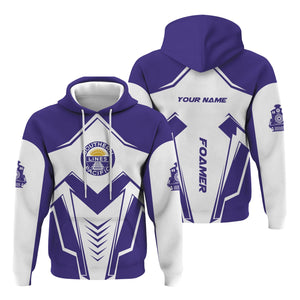 Railspirit Personalized Southern Pacific Railroad Hoodie Railway Trainspotter Style Zip Up Hoodie Gift Idea For Foamers