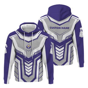 Railspirit Personalized Southern Pacific Railroad Hoodie Armor-Inspired Design Train Zip Up Hoodie All Over Print