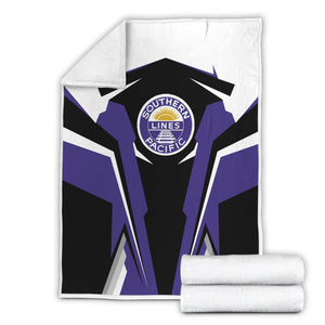 Railspirit Personalized Southern Pacific Railroad Blanket Strong Line Train Blanket Gift Idea For Train Lover