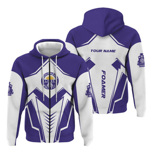 Railspirit Personalized Southern Pacific Railroad Hoodie Railway Trainspotter Style Zip Up Hoodie Gift Idea For Foamers