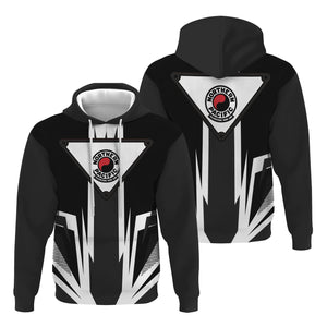 Railspirit Northern Pacific Railway Hoodie Bold Graphic Style All Over Printed Zip Up Hoodie