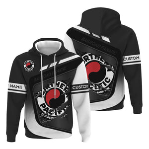 Railspirit Personalized Northern Pacific Railway Hoodie Ripped Texture Style Train Zip Up Hoodie For Railroad Fanatic