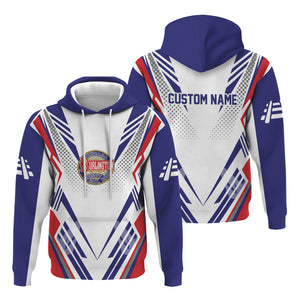 Railspirit Personalized Chicago, Burlington and Quincy Railroad Hoodie Railroad Tribute Design Train Zip Up Hoodie for Train Lovers