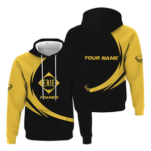 Railspirit Personalized Erie Railroad Hoodie Unique Graphic Style Zip Up Hoodie For Train Enthusiasts