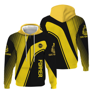 Railspirit Personalized Erie Railroad Hoodie Vibrant Striking Style Zip Up Hoodie For Rail Enthusiasts