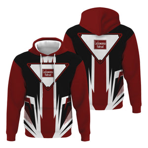 Railspirit Delaware, Lackawanna and Western Railroad Hoodie Bold Graphic Style DL&W All Over Printed Zip Up Hoodie
