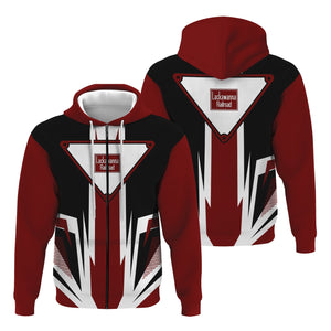Railspirit Delaware, Lackawanna and Western Railroad Hoodie Bold Graphic Style DL&W All Over Printed Zip Up Hoodie