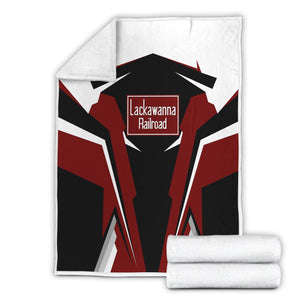 Railspirit Personalized Delaware, Lackawanna and Western Railroad Blanket DL&W Strong Line Train Blanket Gift Idea For Train Lover