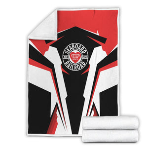 Railspirit Personalized Seaboard Air Line Railroad Blanket Strong Line Train Blanket Gift Idea For Train Lover