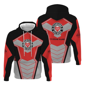 Railspirit Personalized Seaboard Air Line Railroad Hoodie Engine-Inspired Style Train Zip Up Hoodie for Railroad Fanatic