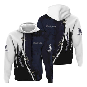 Railspirit Personalized Chessie System Railroad Hoodie Retro Stitches Design with Custom Position Train Zip Up Hoodie