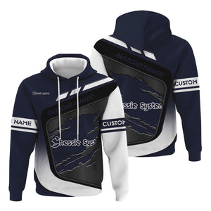 Railspirit Personalized Chessie System Railroad Hoodie Ripped Texture Style Train Zip Up Hoodie For Railroad Fanatic