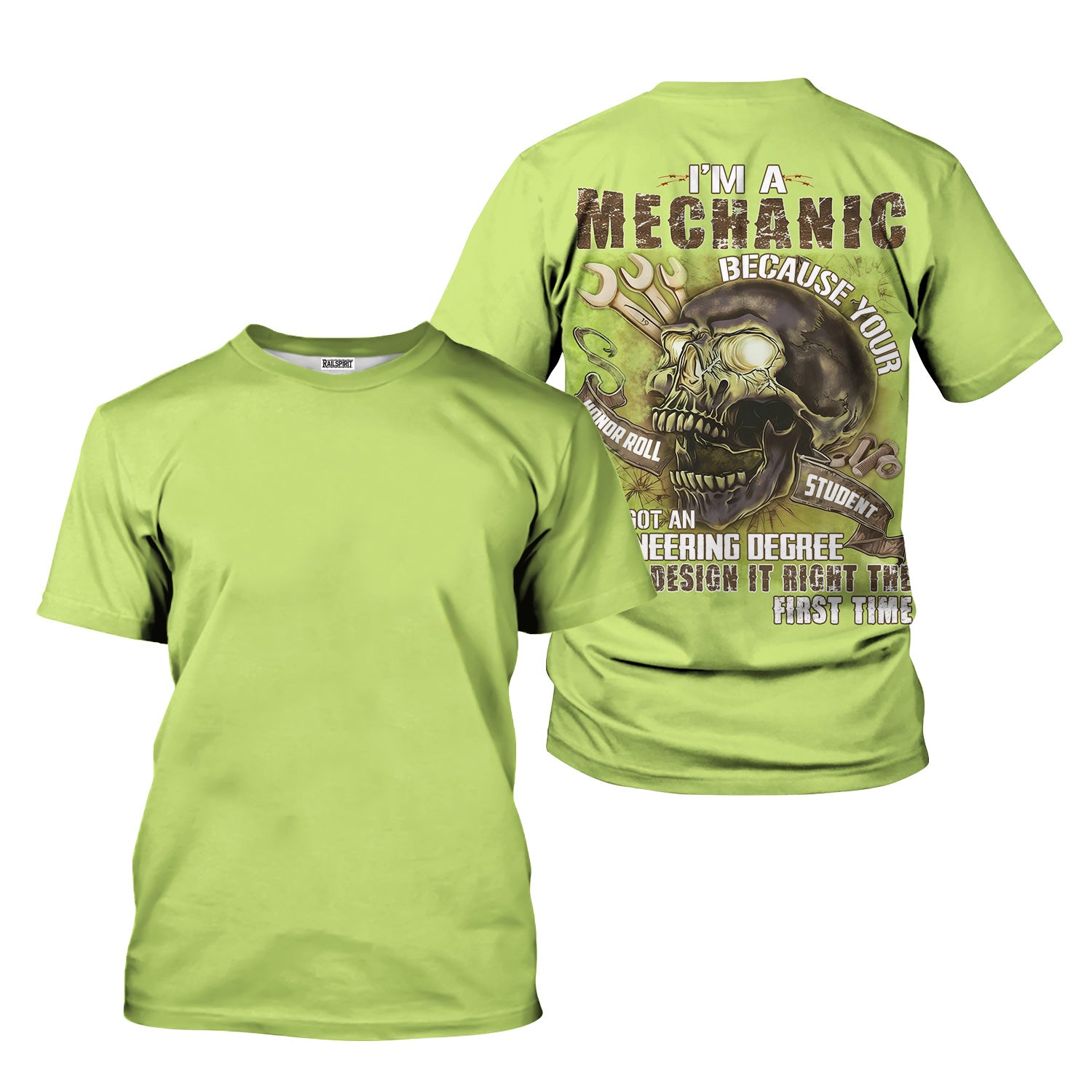 Funny Mechanic T Shirt, I’m a Mechanic Because Your Honor Roll Student With Engineering Degree Can’t Design It Right First Time, Hoodie For Men