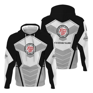 Railspirit Personalized Atlantic Coast Line Railroad Hoodie Engine-Inspired Style Train Zip Up Hoodie for Railroad Fanatic