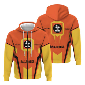 Railspirit Personalized Illinois Central Railroad Hoodie Custom Year Railroader Zip Up Hoodie Gift Idea For Train Lover