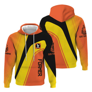 Railspirit Personalized Illinois Central Railroad Hoodie Vibrant Striking Style Zip Up Hoodie For Rail Enthusiasts