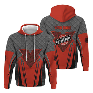 Railspirit Personalized Chicago and North Western Railway Hoodie Rugged Steel Vibes Train Zip Up Hoodie All Over Print