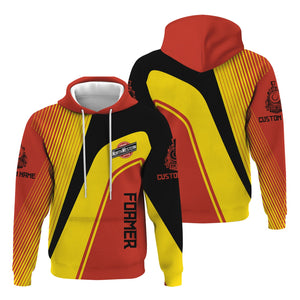 Railspirit Personalized Chicago and North Western Railway Hoodie Vibrant Striking Style Zip Up Hoodie For Rail Enthusiasts