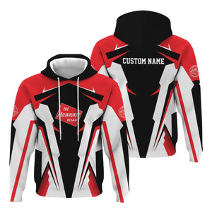 Railspirit Personalized Chicago, Milwaukee, St. Paul and Pacific Railroad Hoodie Strong Line Style Milwaukee Road Train Hoodie Gift Idea For Train Lover