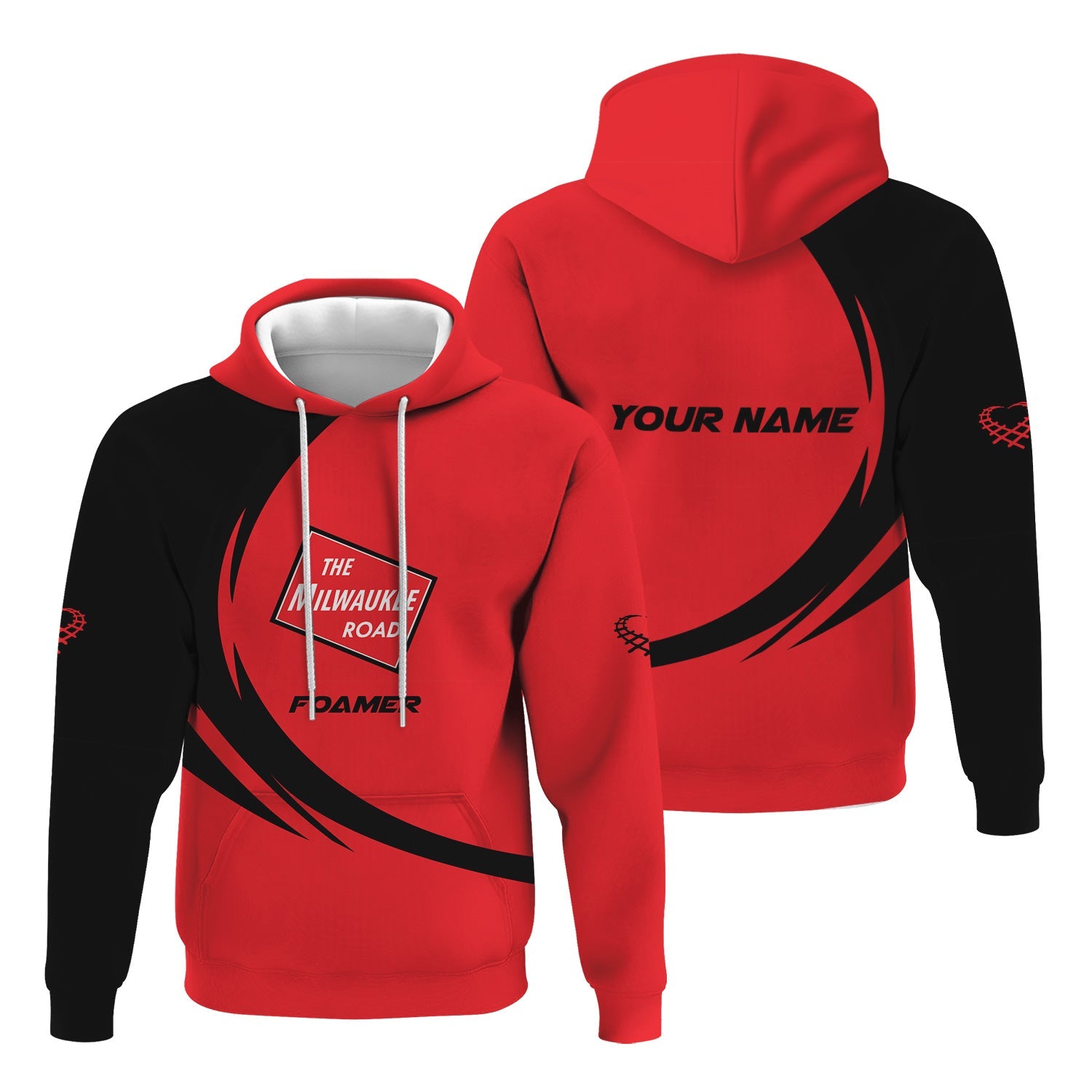 Railspirit Personalized Chicago, Milwaukee, St. Paul and Pacific Railroad Hoodie Unique Style Milwaukee Road Zip Up Hoodie For Train Enthusiasts