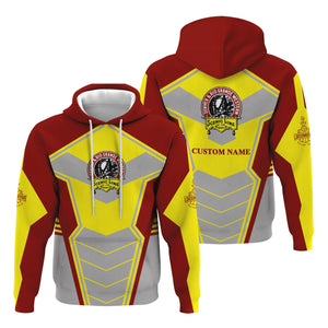 Railspirit Personalized Denver and Rio Grande Western Railroad Hoodie Engine-Inspired Style Train Zip Up Hoodie for Railroad Fanatic