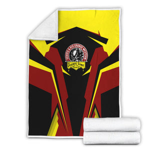 Railspirit Personalized Denver and Rio Grande Western Railroad Blanket Strong Line Train Blanket Gift Idea For Train Lover