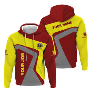 Railspirit Personalized Denver and Rio Grande Western Railroad Hoodie Unique Design with Custom Job Position Train Zip Up Hoodie