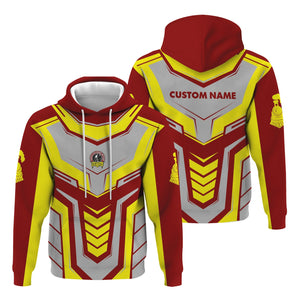 Railspirit Personalized Denver and Rio Grande Western Railroad Hoodie Armor-Inspired Design Train Zip Up Hoodie All Over Print