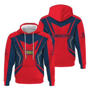 Railspirit Personalized Wabash Railroad Hoodie Unique Style with Custom Job Train Zip Up Hoodie