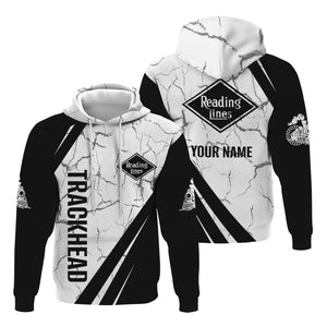 Railspirit Personalized Reading Railroad Hoodie Crackle Texture Style Train Zip Up Hoodie For Trackhead