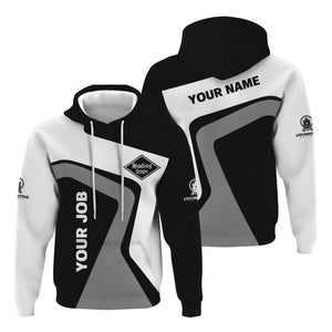 Railspirit Personalized Reading Railroad Hoodie Unique Design with Custom Job Position Train Zip Up Hoodie