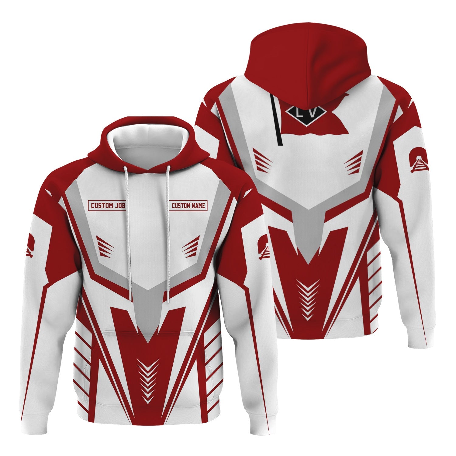 Railspirit Personalized Lehigh Valley Railroad Hoodie Workwear-Inspired with Custom Position Train Zip Up Hoodie