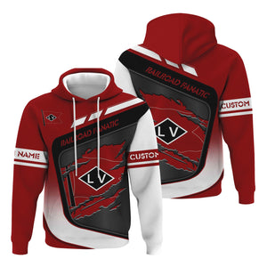 Railspirit Personalized Lehigh Valley Railroad Hoodie Ripped Texture Style Train Zip Up Hoodie For Railroad Fanatic