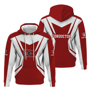 Railspirit Personalized Lehigh Valley Railroad Hoodie Unique Style with Custom Job Train Zip Up Hoodie