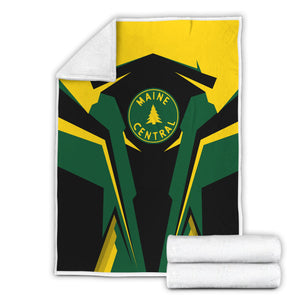 Railspirit Personalized Maine Central Railroad Blanket Strong Line Train Blanket Gift Idea For Train Lover