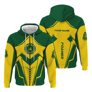 Railspirit Personalized Maine Central Railroad Hoodie Railway Trainspotter Style Zip Up Hoodie Gift Idea For Foamers