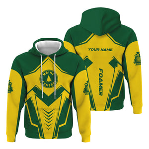 Railspirit Personalized Maine Central Railroad Hoodie Railway Trainspotter Style Zip Up Hoodie Gift Idea For Foamers