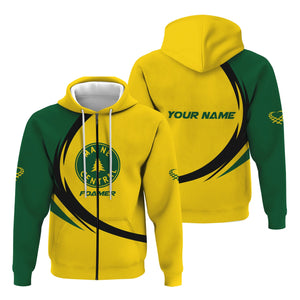 Railspirit Personalized Maine Central Railroad Hoodie Unique Graphic Style Zip Up Hoodie For Train Enthusiasts